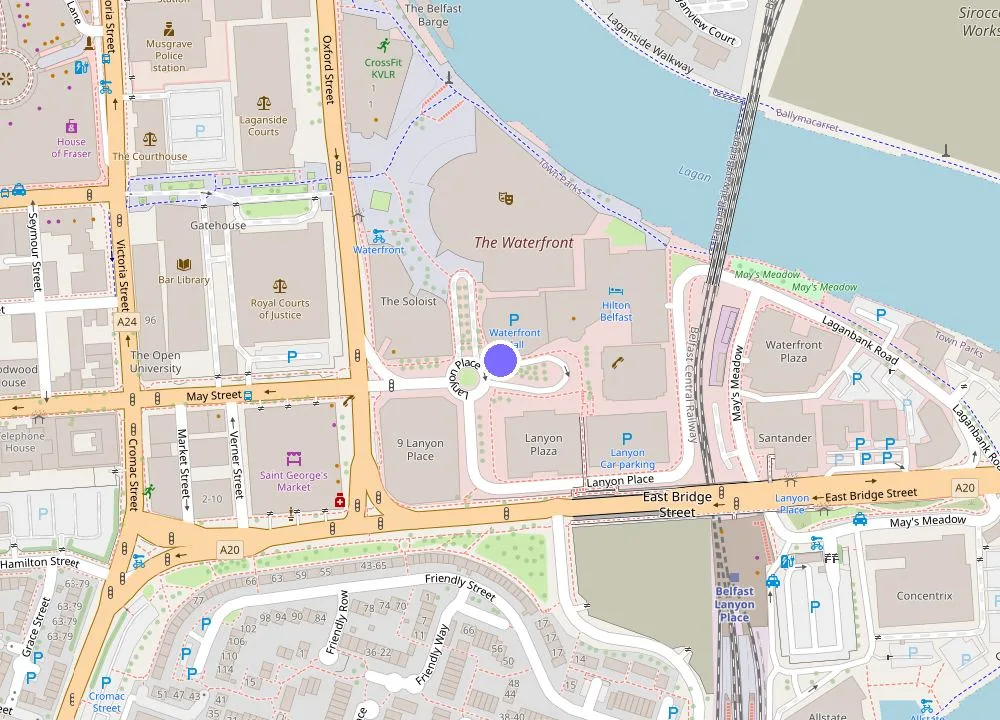 Map: Hilton Belfast